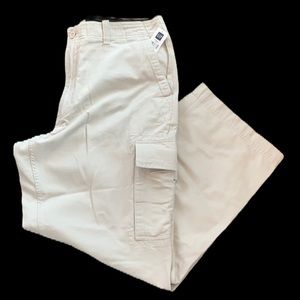 🆕 Gap Loose Fit Khaki Cargo Pants NWT Size 36